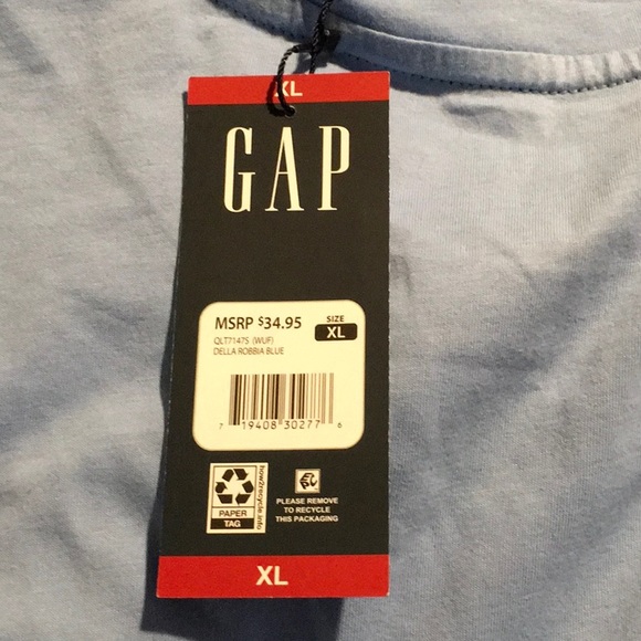 GAP Ladies Logo Tee - Light Blue - Size XL - NWT - Picture 7 of 8